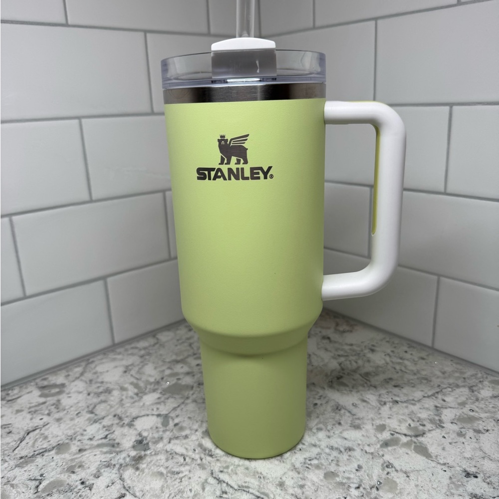 Stanley Lime Green Travel Mug with Handle